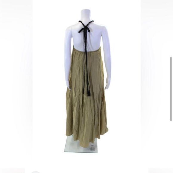 Maria Cher Mariacher Castex Joanne Halter Flowy‎ Maxi Dress Boho Indie Silk M - Picture 4 of 11